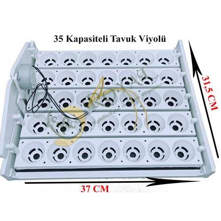 35'lik Otomatik Kuluçka Gelişim Viyolü ( 1/2,5 Rpm 4 Watt )